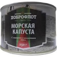 Морская капуста с овощами в т/с 0,250 г ж/б ДОБРОФЛОТ