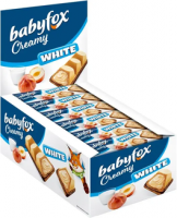BabyFox Creamy White вафельный батончик мол-орех., 18,2 г 1/144   РВК653