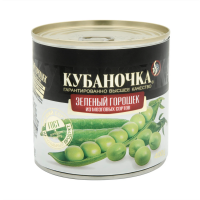 Горошек Кубаночка из мозг.сортов, ГОСТ 34112-2017, 400 г ж/б 1/12