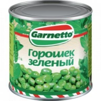Горошек зеленый "Гарнетто" 400 г ж/б 1/12