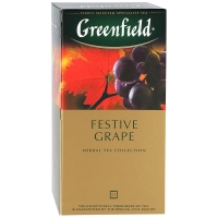 Гринфилд Фестив Грэйп аромат виноград, яблоко, шиповник, гибискус  25 пак. 1/10