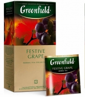 Гринфилд Фестив Грэйп чай яблоко, шиповник, гибискус  25 пак. 1/10