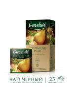 Гринфилд Гурманд Пэа чай черн. груша, базилик 25 пак. 1/10