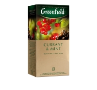 Гринфилд Карэнт энд Минт чай черн. аромат. смородина, гибискус, мята  25 пак. 1/10