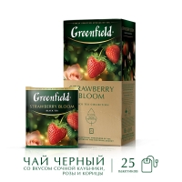 Гринфилд Строуберри Блум чай черн. (роза, клубника) 25 пак. 1/10