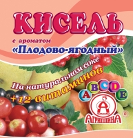 Кисель Агриппина плодо-ягодный брикет 220 г 1/30