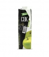 Кубаночка Сок яблочный осветленный  1 л 1/12