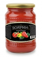 Лечо в томат. соусе "Бояринъ" 700 гр  с/б 1/8