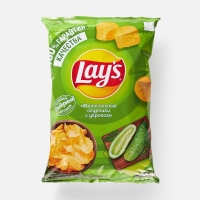 Лейз Малосольный огурец Укроп 225 гр.,шт.,1/14