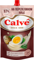 Майонез Calve с перепелиным яйцом 400 гр 67% д/пак 1/24  РМТ019