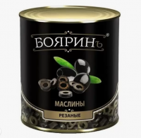 Маслины резаные "Бояринъ" 3100 мл ж/б, 1/6