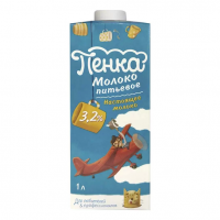 Молоко "ПЕНКА" (с крышкой) 3,2% 1 л 1/12 до 16.02.26