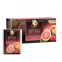 Нури аромат. чай черн. Экзотические фрукты 25 пак. 1/18