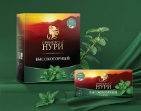 Нури Высокогорный ПРОМО Чай черн. 100 пак. + чай черн. мята  25 пак. с/я 1/18