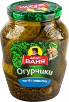Огурчики марин. По-Берлински Дядя Ваня 680 гр ст/б 1/8