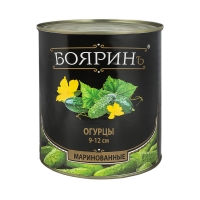 Огурцы КОРНИШОНЫ марин. "Бояринъ" 3-6 см 3100 мл ж/б (Индия) 1/6