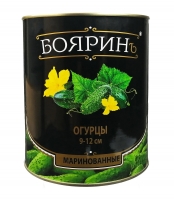 Огурцы маринованные "Бояринъ" 9-12 см 3100 мл ж/б (Вьетнам/Индия) 1/6