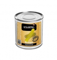 Огурцы маринованные КУБАНОЧКА 2800 г (вес продукта 1400гр) ж/б 1/2