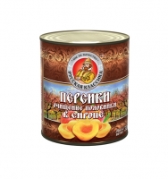 Персики в сиропе "Руская классика" 3100 г ж/б 1/6, шт