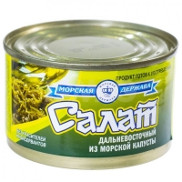 Салат ДВ из морской капусты Рыбная Держава 0,220 г 1/48