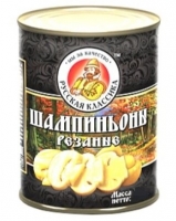Шампиньоны резаные Русская Классика 850 г 1/12