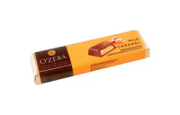 Шоколад  O"Zera молочный с карамельной нач. 50 гр., 1/80 (4 блочка) ПШ354