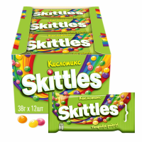 Skittles жев. конфеты в глазури Кисломикс 38 гр. 1/12