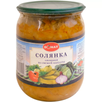 Суп Солянка из свежей капусты ДОМАТ 510 г ст/б 1/8