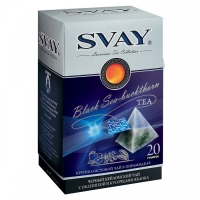 Svay Black Black Sea-buckthorn чай черный пирамидки 20 пак.*2,5 г. 1/12
