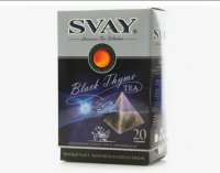 Svay Black Thyme (с чабрецом)чай черный пирамидки 20 пак.*2,5 г. 1/12