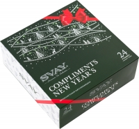 Svay Compliments NEW YEAR'S чай черный и зеленый пирамидки 24 пак.*2,5 г. 1/9